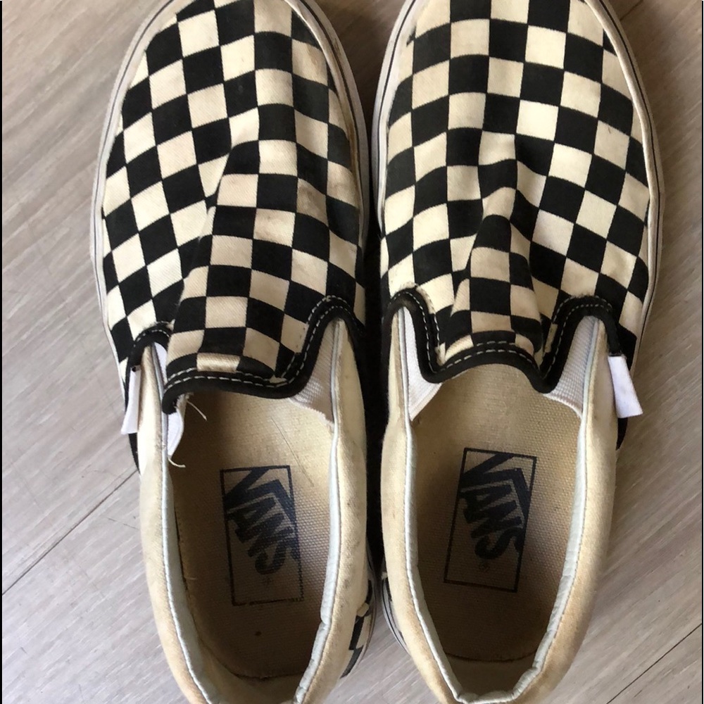 Black and White Checkered Vans